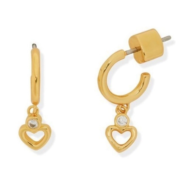 KATE SPADE • Shining Spade Mini Hoop Earrings - Picture 1 of 5